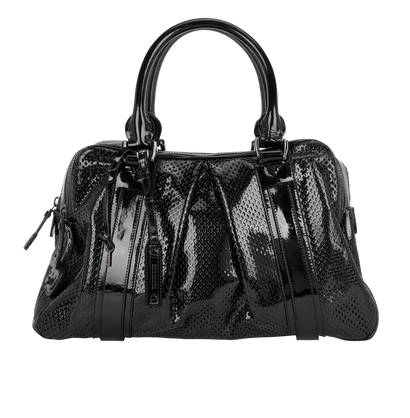 Perforated Double Zip Bowling Bag, front view